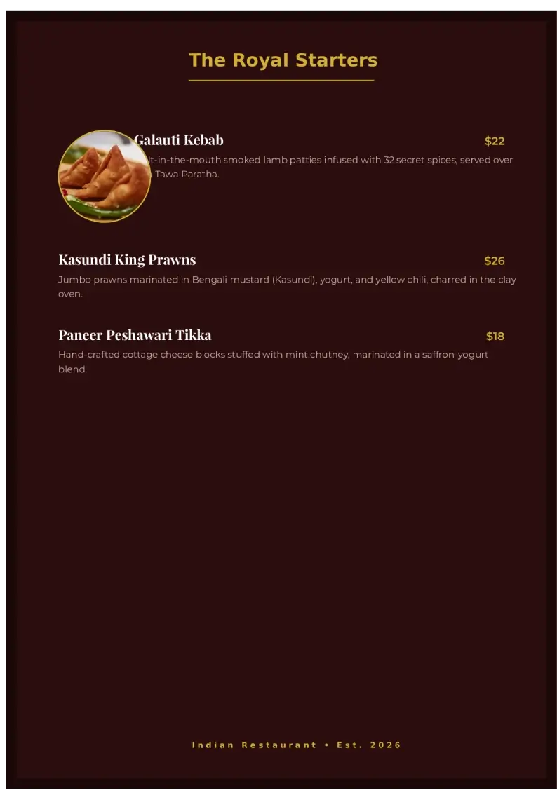 indian restaurant food-menu2