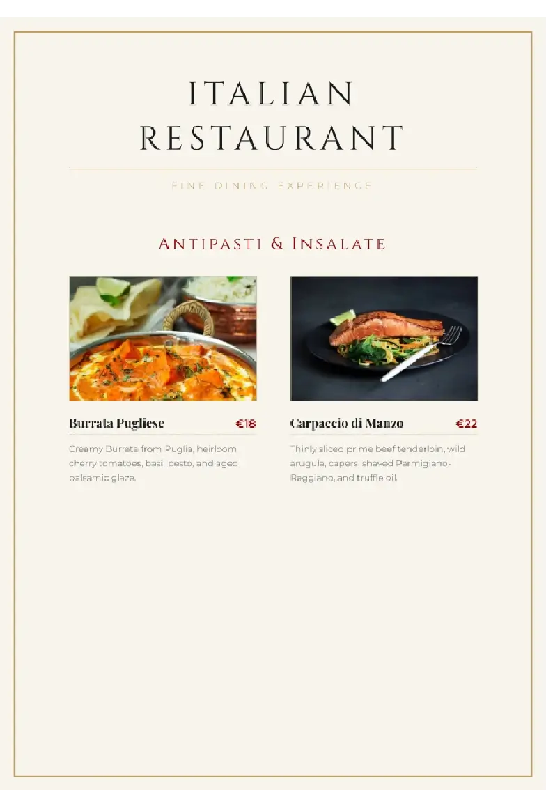italian restaurant-menu1