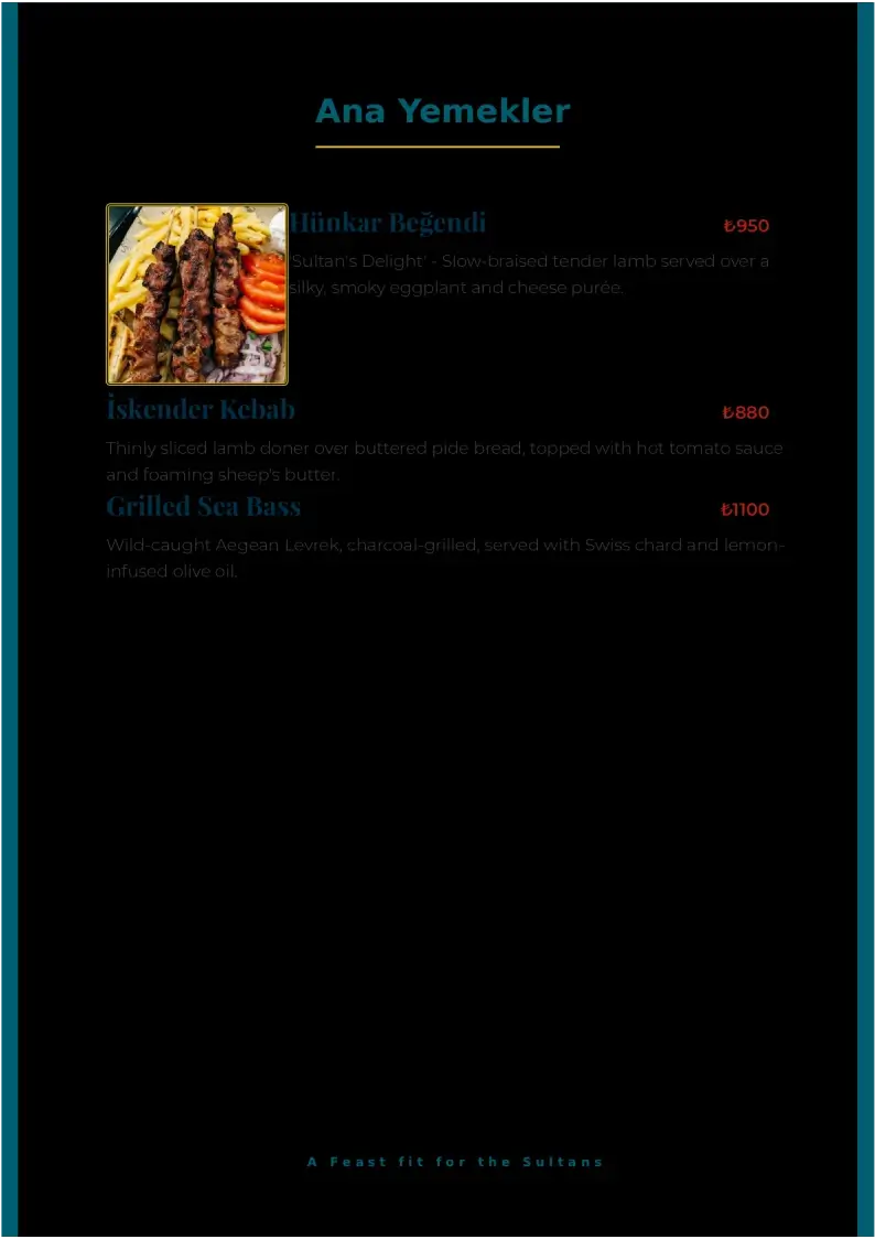 turkish restaurant -menu3